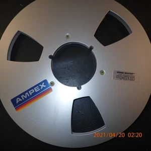 Ampex 456 Rainbow Metal Aluminum Take Up Reel & Master No tape box 1/4" 10.5" 10 - Foto 1 di 2