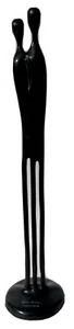 Design Louise Hederstrom Modernist Bronze Man & Woman Lovers Sculpture 17 Inch - Picture 1 of 10