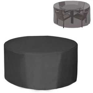 Set sedie tavolo giardino patio copertura mobili impermeabile rotondo grande esterno - Foto 1 di 7