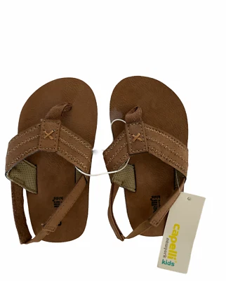 Sandalias chanclas Capelli New York niños niños marrón talla 8/9 Foto 1 de 3