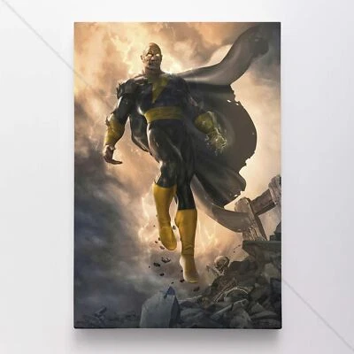 Póster negro Adam lienzo DC cómic portada arte impresión #17775 Foto 1 de 4