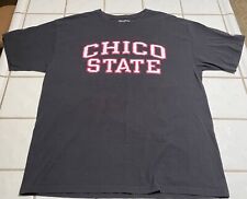 Chico State University T-Shirt Black Short Sleeve by Champion Mens Large