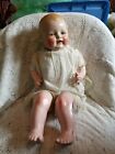 Antique 19" Inch Composition Doll By Eih Co. Inc No 'C' On the Back Of The Neck