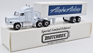 Matchbox Convoy Ford Aeromax Truck Alaska Airlines white. 1/97. Promotional