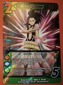 QUICK CREATION Rare 110/180, MHA01/ My Hero Academia /CCG/ Wave 1 /FOIL - Picture 1 of 4