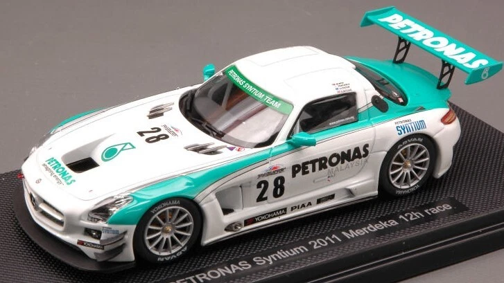 Ebbro MERCEDES SLS GT3 N.28 MERDEKA 2012 MOH-KATAOKA-LESTER-RITCHIE 1:43 - Immagine 1 di 1