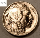 1938-D Buffalo Nickel - Almost Uncirculated (Au)