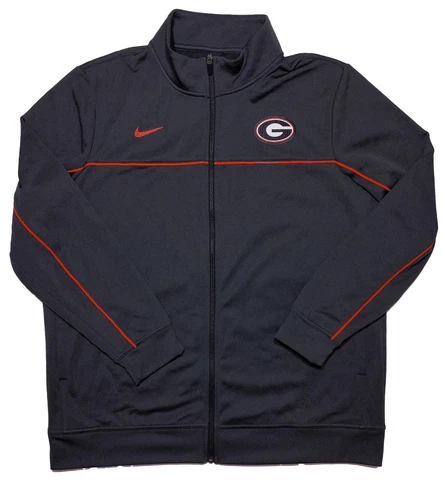 NIKE Georgia Bulldogs Full Zip Track Jacket Dark Gray Men's XL Cover