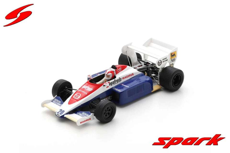 Spark 1/43 Toleman TG184 #20 US GP 1984 Johnny Cecotto S2780 - Immagine 1 di 1