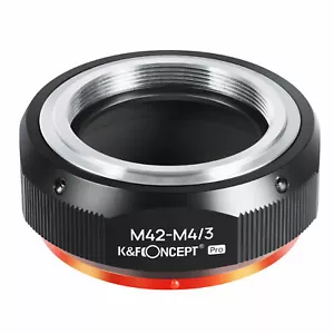 Adaptador K&F Concept Pro para lente de montaje M42 a Micro 43 M4/3 MFT G3 GH2 GF5 OM-D - Imagen 1 de 5