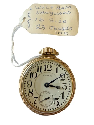 Waltham Vanguard 23J Railroad Pocket Watch – Model 1908 - Image 1 of 4