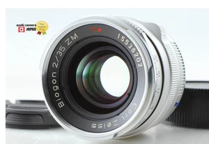 [Top MINT w/ Cap] Carl Zeiss Biogon 35mm F2 ZM T* Silver Lens Leica M From JAPAN - Picture 1 of 14