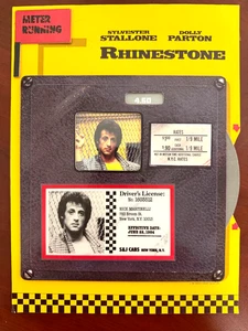 Vintage RHINESTONE SYLVESTER STALLONE & DOLLY PARTON  MOVIE DISPLAY Poster 1984 - Picture 1 of 12