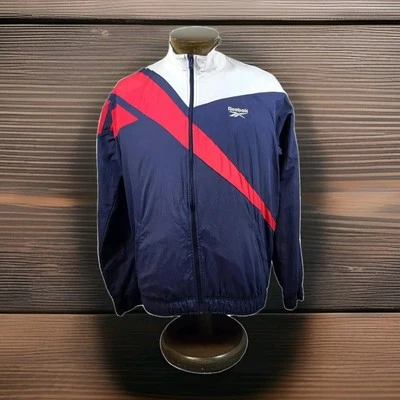 Chaqueta de Pista Reebok Classics Vector Para Hombre L Logo Bordado Tejido en Bloques de Color Foto 1 de 4