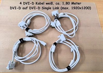 4 DVI-D Kabel, ca. 1,80 Meter, Stecker auf Stecker, DVI-D Single, max. 1920x1200 - Bild 1 von 2