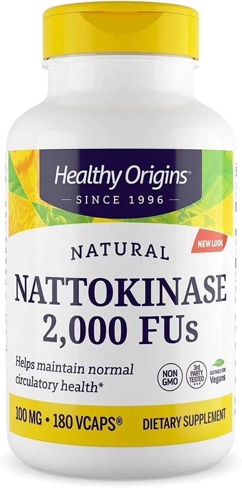 Nattokinase 2.000 Fu'S (100 Mg, Não OGM, Sem Glúten, Suporte Circulatório), 180  - Imagem 1 de 4