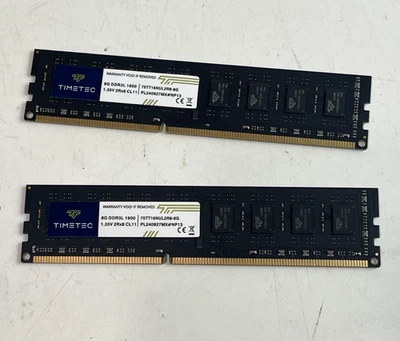 Timetec 8GB DDR3L 1600MHz PC3L-12800 PC3-12800S DDR3L-1600 8GBx2 = 16GB - Image 1 of 3