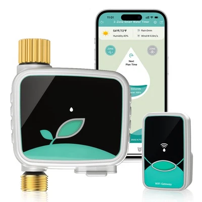 Smart Water Timer for Garden Hose with APP Remote Control , WiFi Sprinkler Timer - Image 1 of 4