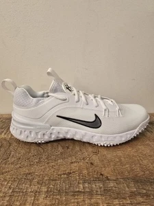 Nike Huarache 9 Elite TF LAX Rasen Lacrosse Schuhe weiß FN0310-101 Größe 9,5 neu - Bild 1 von 12