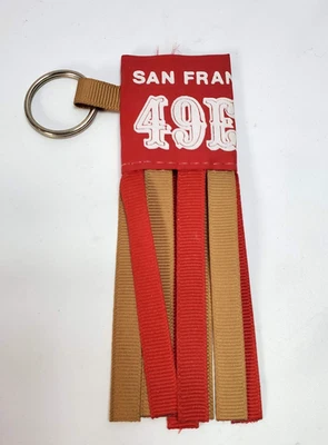 Vintage NFL San Francisco 49ers Football Windsock Keychain RARE USA - Image 1 of 3