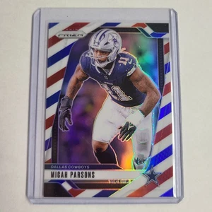 2024 Panini Prizm - Micah Parsons #77 Red White & Blue Prizm - Picture 1 of 2