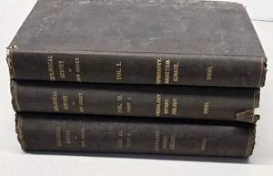 Lot 3x Geological Survey of New Jersey - Vol 1, 2 Pt 1, 2 Pt 2 - 1888-90 HC - Picture 1 of 19