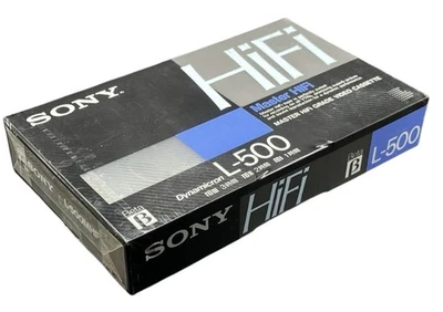 Sony Master HiFi L-500 Dynamicron Beta Video Tape, New, Sealed - Image 1 of 3