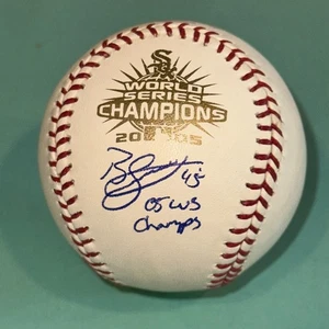 BOBBY JENKS (Sox) Signed Official 2005 WORLD SERIES Baseball Beckett w/ INSC - Picture 1 of 4
