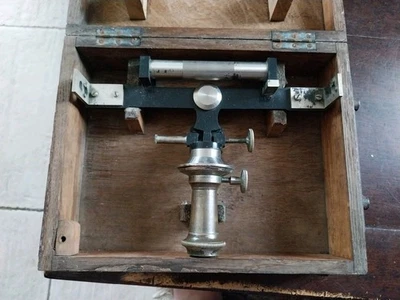 NIVEAU DE PENTE TYPE LEFEBVRE A PINNULES INSTRUMENT DE MESURE ANCIEN TOPOGRAPHIE - Photo 1/4