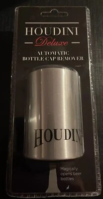 Deluxe Automatic Beer/Soda Bottle Opener by Houdini, Brand New In Sealed Package - Image 1 of 3