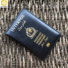 Policja Interpol Cover Organizacja paszportowa Międzynarodowa odznaka kryminalna Podróż