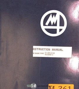 Marposs E5 Amplifier Micromar 5, Instructions Manual - Picture 1 of 3