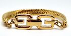 Givenchy Gold Tone Bracelet With The Double G Clasp. Soldered With Stiff Spot.