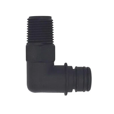 Flojet Elbow L Port Threaded Fitting Adapter 1/2" Hose Input, 3/4" Pump NPT