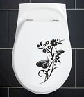 Wandaufkleber günstig Kaufen-WC Deckel Aufkleber KLO Wandaufkleber BAD Dusche Tür Tattoo Blumen Blüte 30