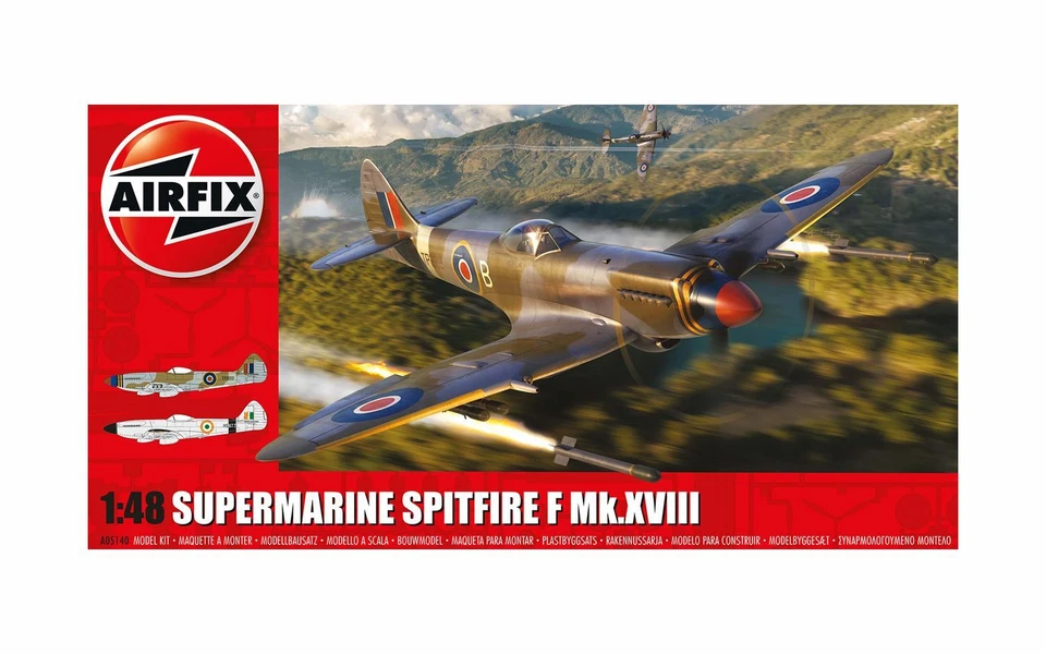 Kit modelo Supermarine Spitfire F Mk.XVIII escala 1:48 Airfix 05140 Foto 1 de 1