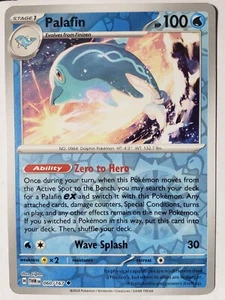 REVERSE HOLO Palafin 060/167 NM/M - Tarjeta Pokémon Twilight Masquerade - Imagen 1 de 2