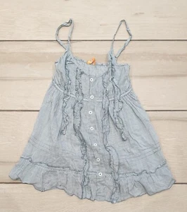 SoulCal Stripy Blue and White Thin Summer Top Size 10 - Picture 1 of 5