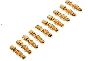 20 pairs of  4mm Banana Gold Bullet Connector For RC battery ESC Plug - Picture 1 of 4