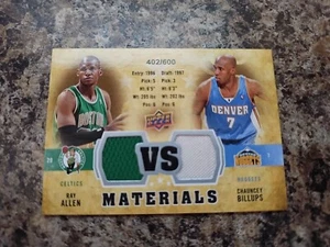 2009-10 Upper Deck VS Materials Chauncey Billups/Ray Allen 402/600 - Picture 1 of 4