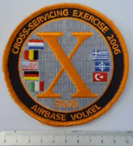 Raro ® Ejercicio de servicio cruzado de la OTAN 2006 VOLKEL AB RNLAF parche con VLKRO - Imagen 1 de 2