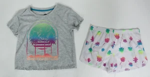 Girls Justice 2 Piece Short Pajama Sleepwear Set Size MP NWOT - Picture 1 of 4