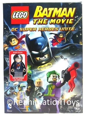 Lego Batman The Movie DC Super Heroes Unite DVD +Clark Kent Superman Minifigure - Image 1 of 4