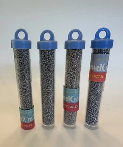 JewelCraft Rocailles Size 10/0 40 Grams 4 Pieces Seedbeads New Old Stock Ceylon - Picture 1 of 5