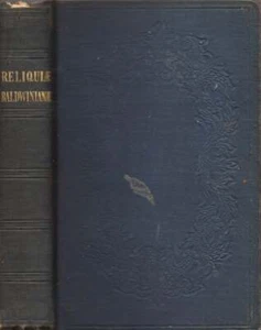 William M D Baldwin / Reliquiae Baldwinianae Selections 1st Edition 1843 - Imagen 1 de 1
