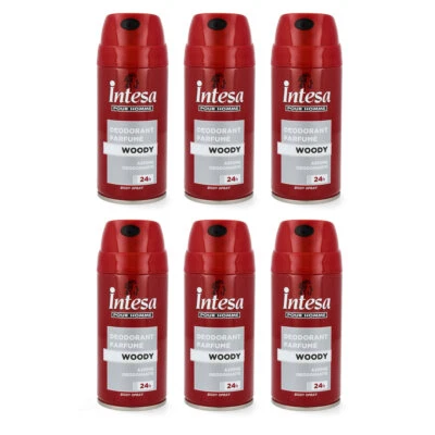 intesa pour Homme deodorant WOODY 6x 150ml deo Herren - Bild 1 von 4