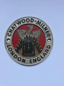 Vintage Chatwood-Milner Safe Plaque - London, England - Picture 1 of 3