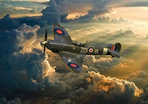 Lienzo Spitfire MH434 ZD-B 2018 varios tamaños envío gratuito - Imagen 1 de 2