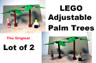 LEGO Palm Tree Set Two Palmtree Changeable Assorted Levels Broad Leaf Tall Short