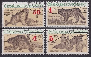 CZECHOSLOVAKIA 1990 SC#2804/07 USED set, Protected Animals. - Imagen 1 de 1